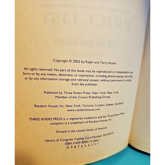 Kovels' Antiques and Collectibles Price List 2002 by Terry & Ralph Kovel - Picture 8 of 9